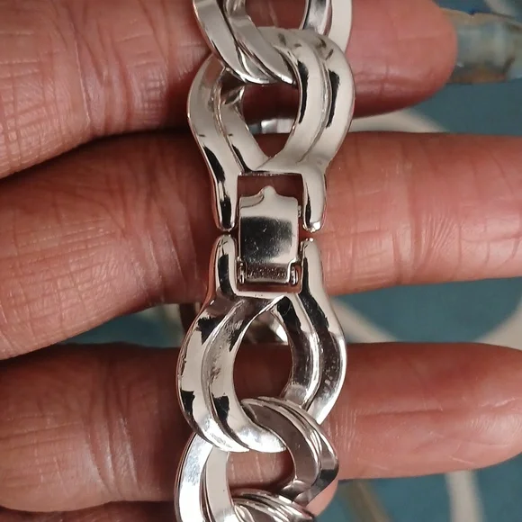 Monet Silver Chain Necklace and Bracelet Set - Picture 4 of 5